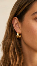 Boucles d'oreilles petite créole en acier inoxydable