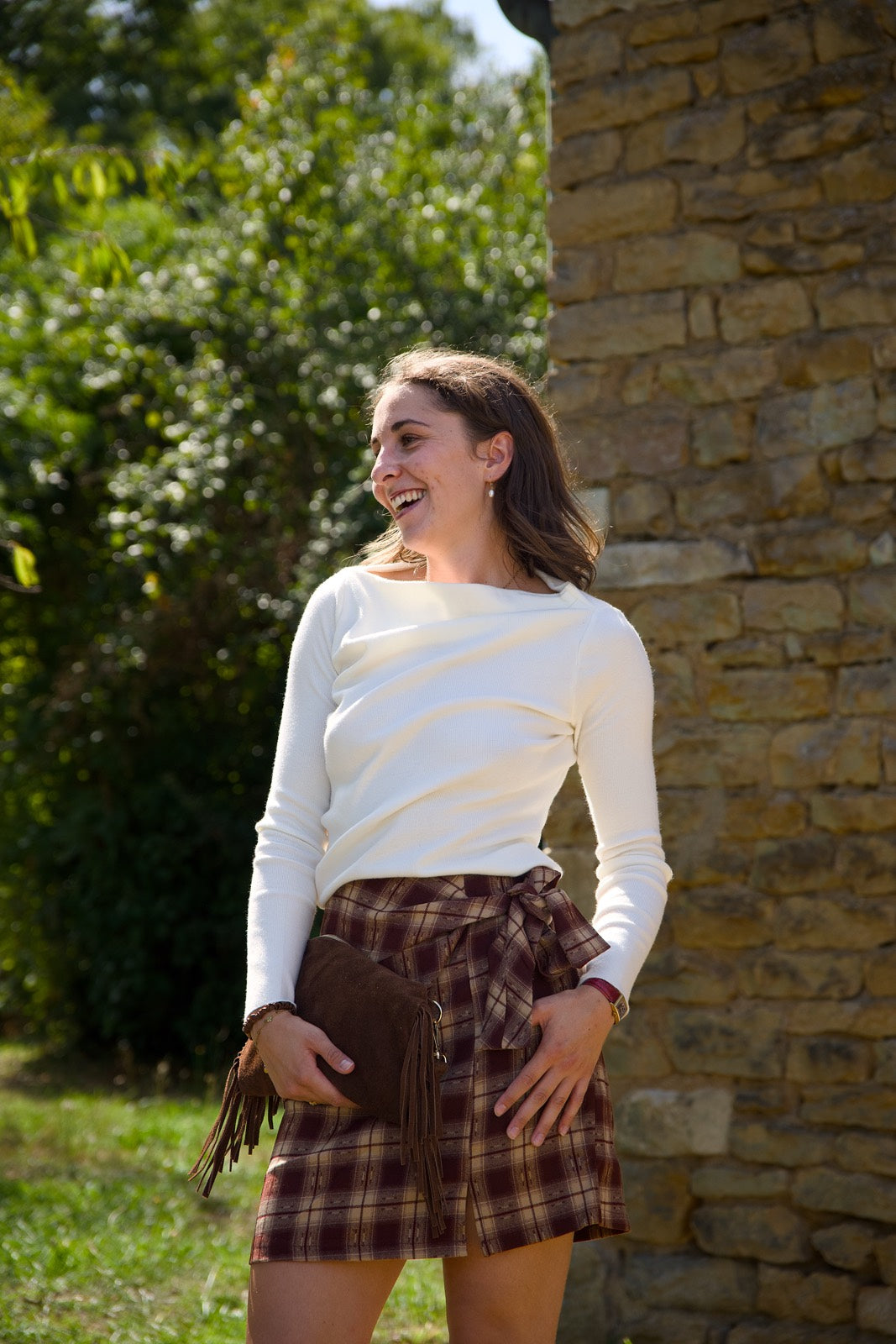 Jupe Manon à carreaux