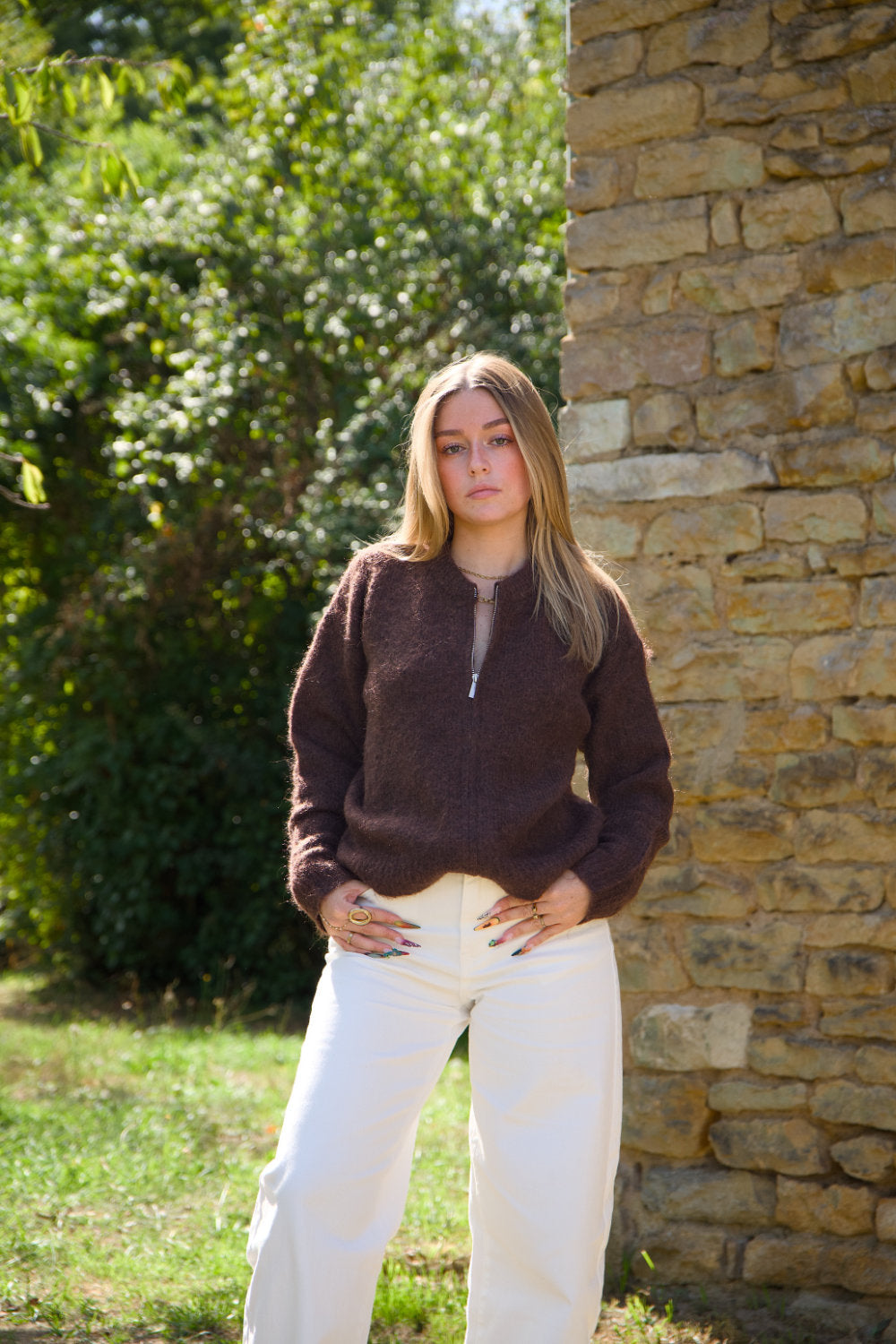 Gilet Sophie marron