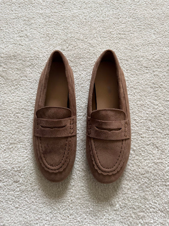 Mocassins en suédine