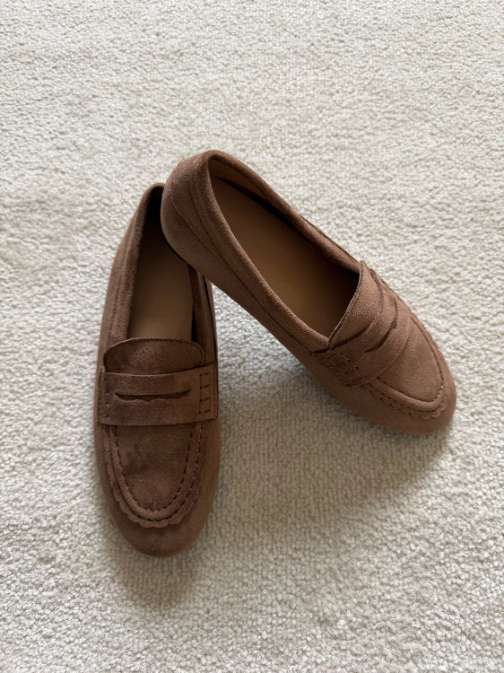 Mocassins en suédine