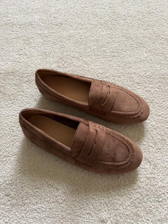 Mocassins en suédine