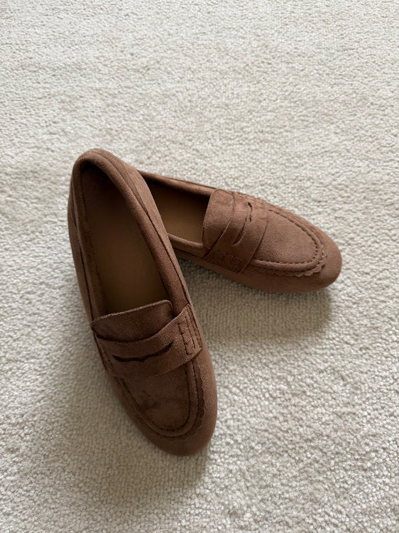 Mocassins en suédine