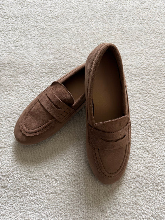 Mocassins en suédine