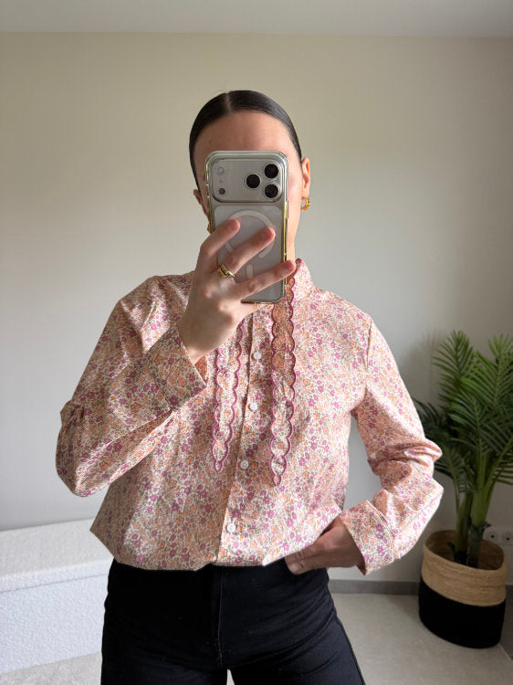 Chemise manches longues motifs liberty