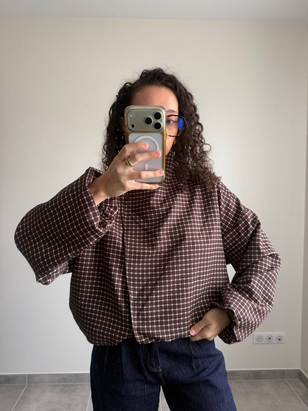 Veste à carreaux Colette