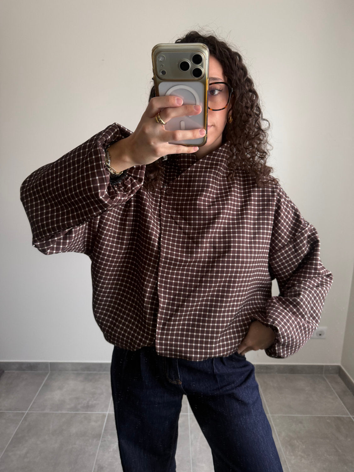 Veste à carreaux Colette