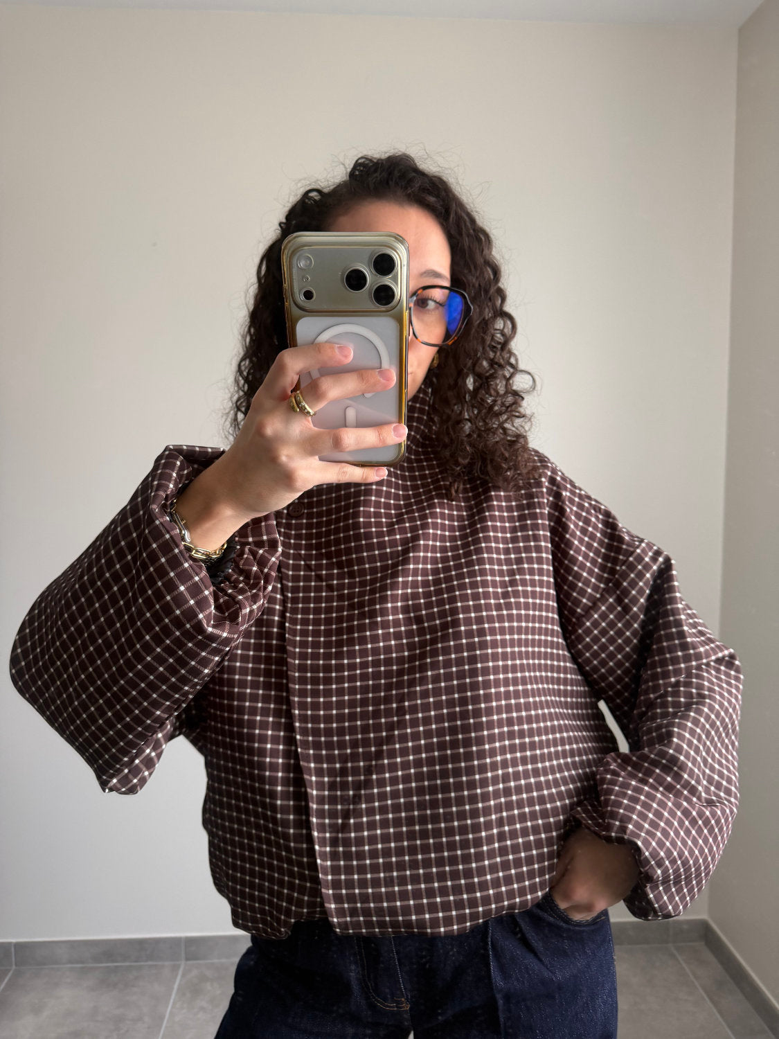 Veste à carreaux Colette