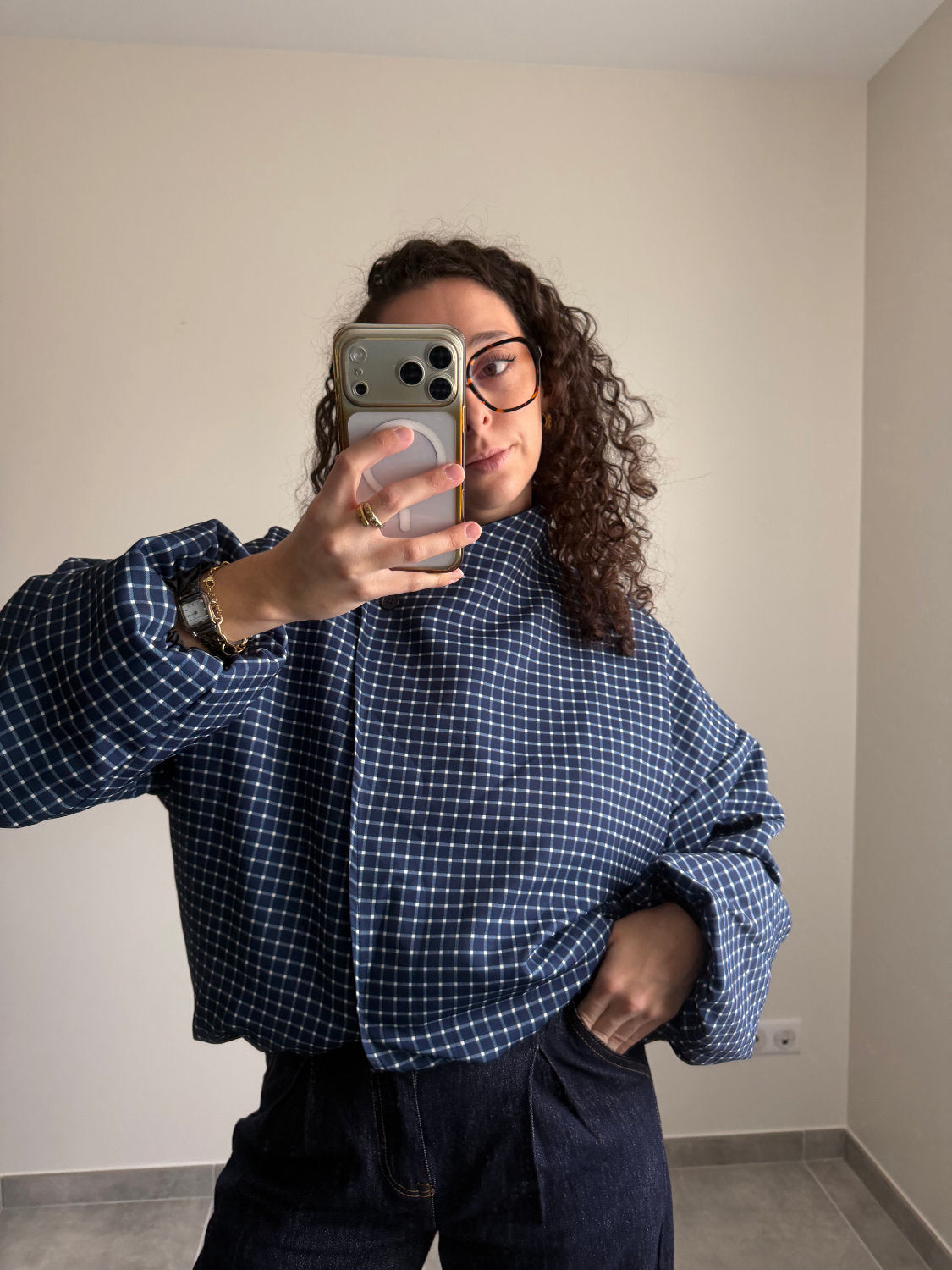 Veste à carreaux Colette