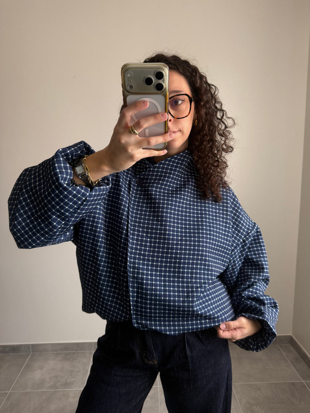 Veste à carreaux Colette