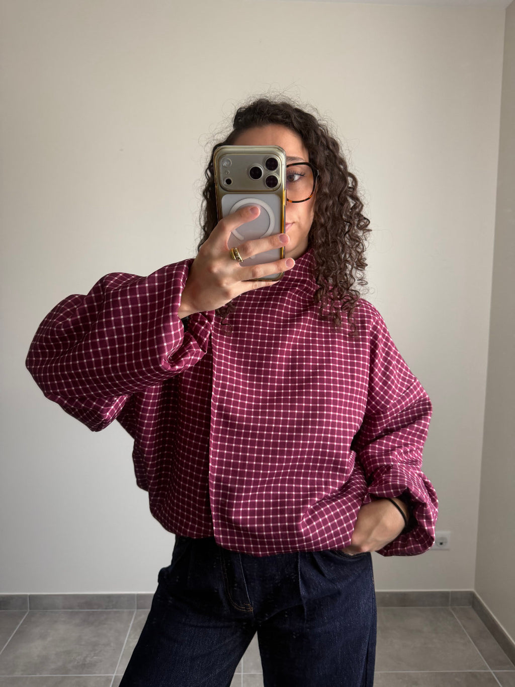 Veste à carreaux Colette