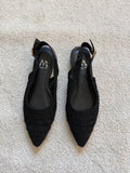 Slingback plates en crochet avec bride arrière ajustable