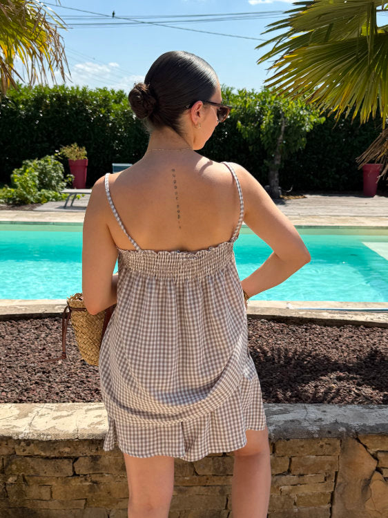 Ensemble imprimé carreaux vichy