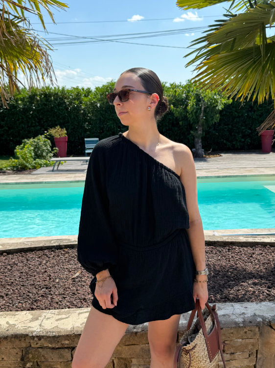Cotton gauze romper