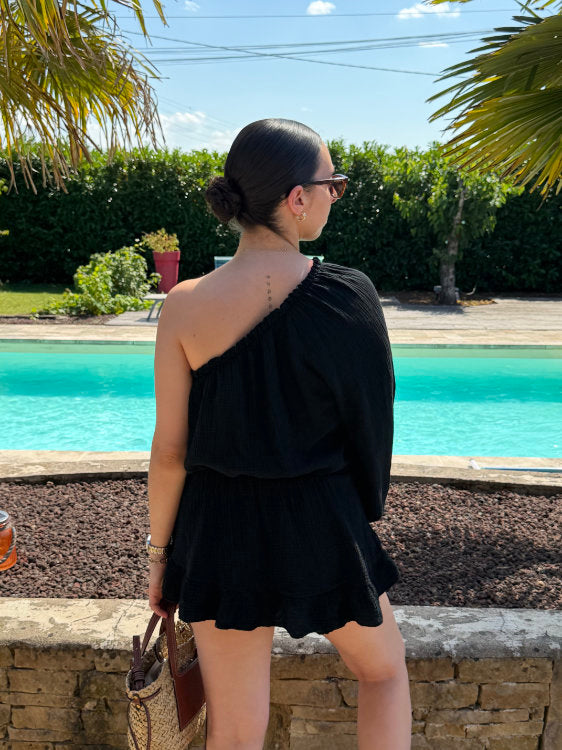 Cotton gauze romper