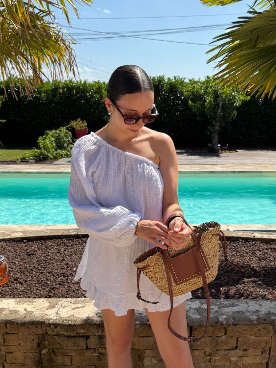 Cotton gauze romper