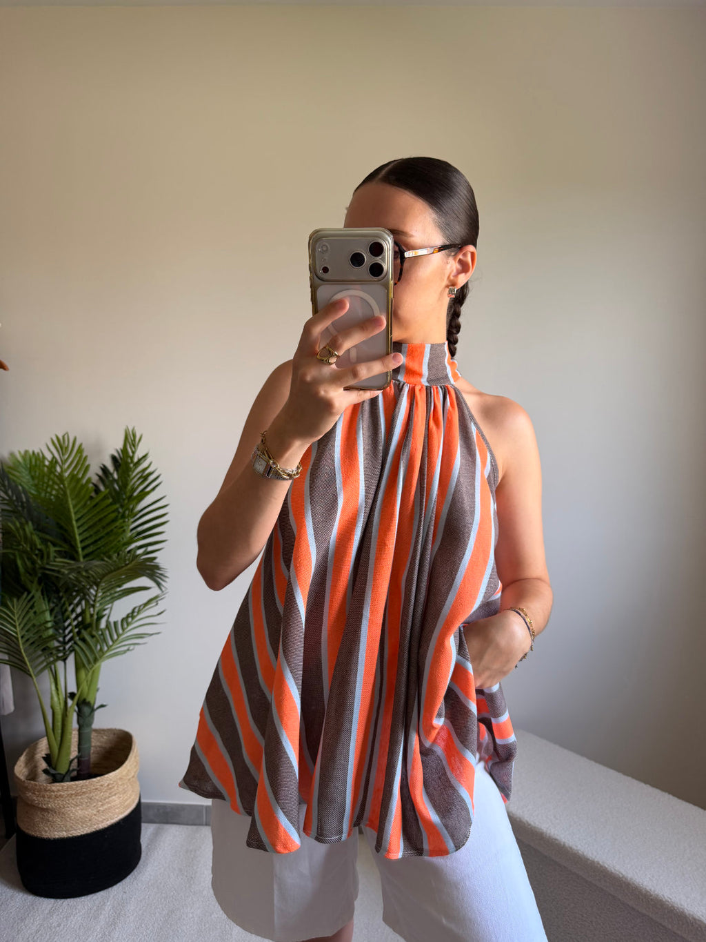 Blouse sans manches fluide