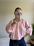 Blouse manches longues dos ouvert avec noeud