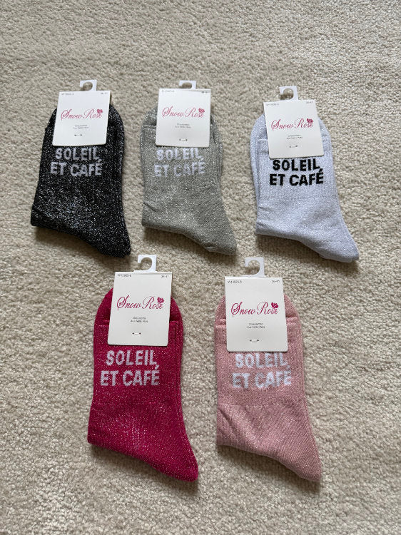 Chaussettes Soleil et café