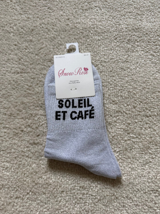 Chaussettes Soleil et café