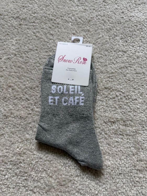 Chaussettes Soleil et café