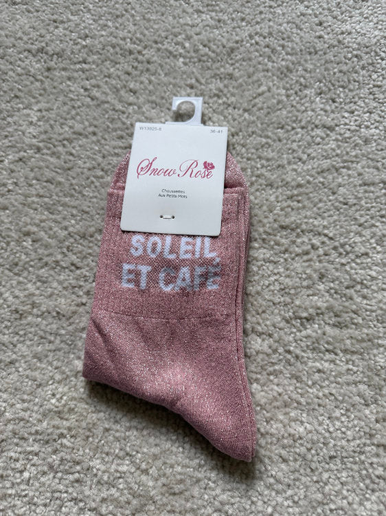 Chaussettes Soleil et café