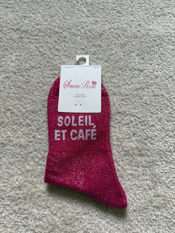 Chaussettes Soleil et café