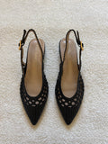 Slingback plates tressées