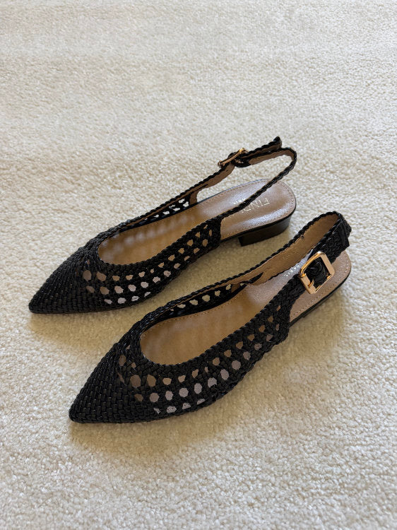 Slingback plates tressées