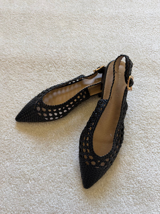 Slingback plates tressées
