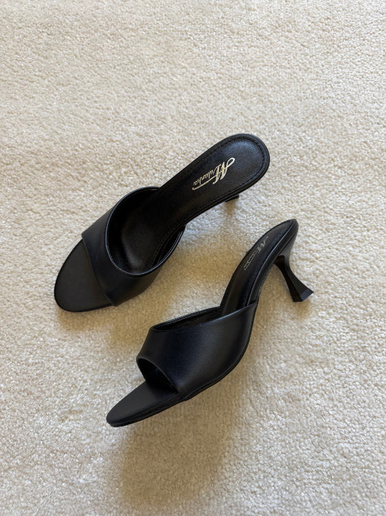 Mules à talons kitten heel