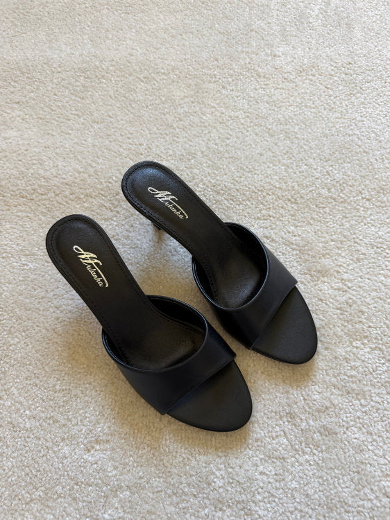 Mules à talons kitten heel