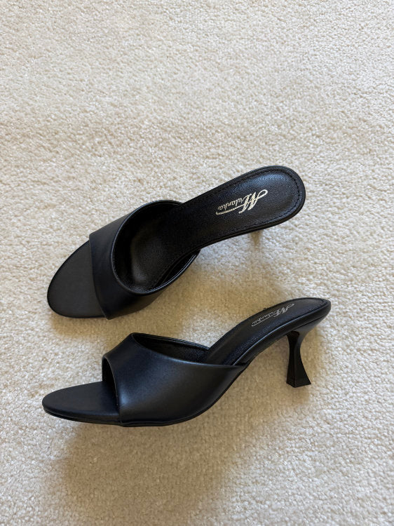 Mules à talons kitten heel