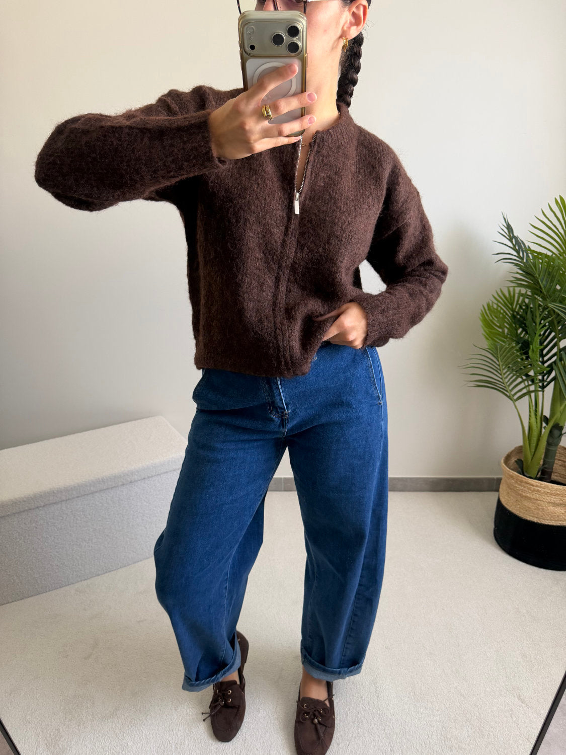 Jean large bleu moyen Carla