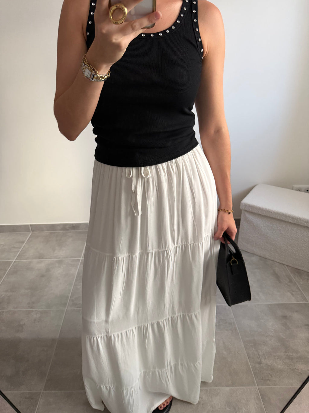 Jupe longue 100% coton