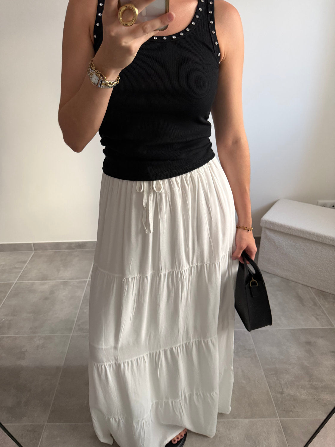 Jupe longue 100% coton