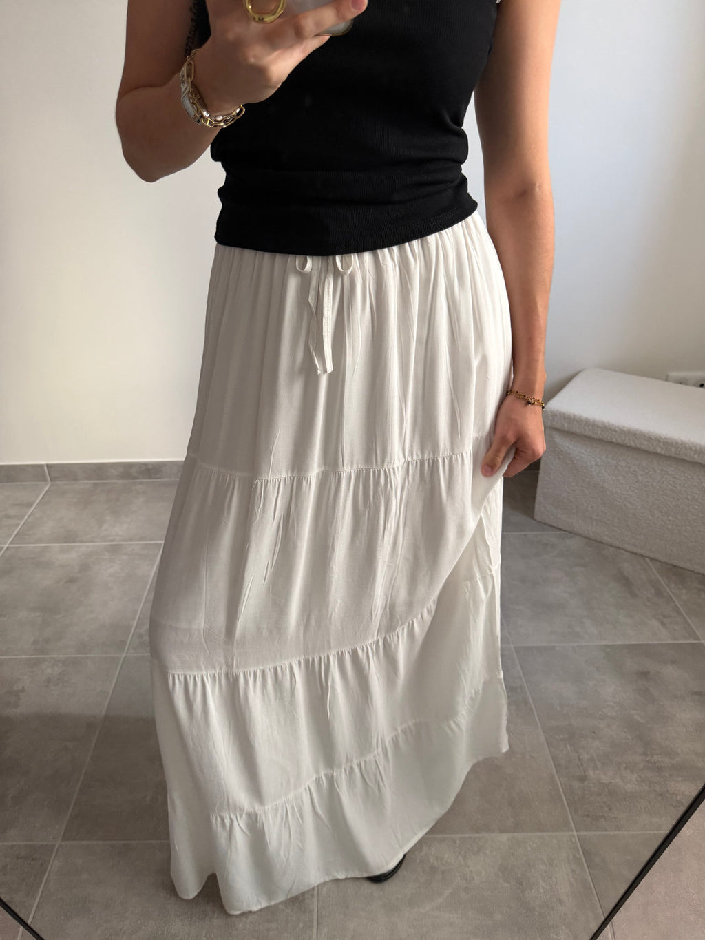 Jupe longue 100% coton