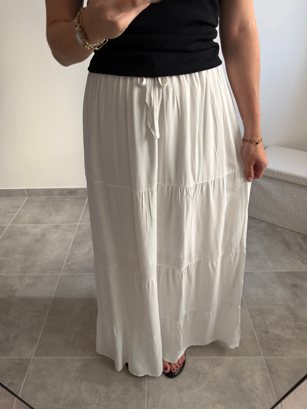 Jupe longue 100% coton