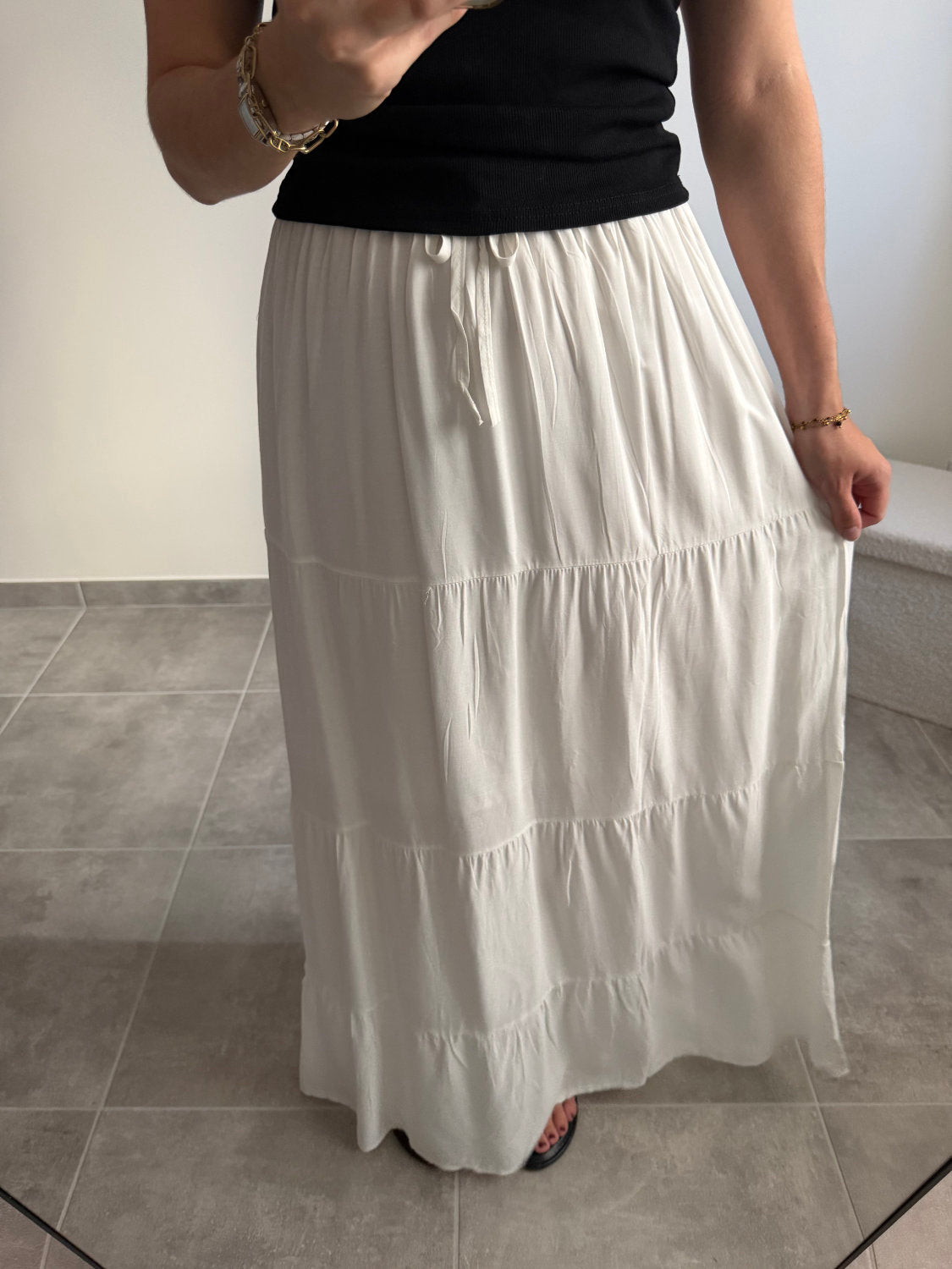 Jupe longue 100% coton
