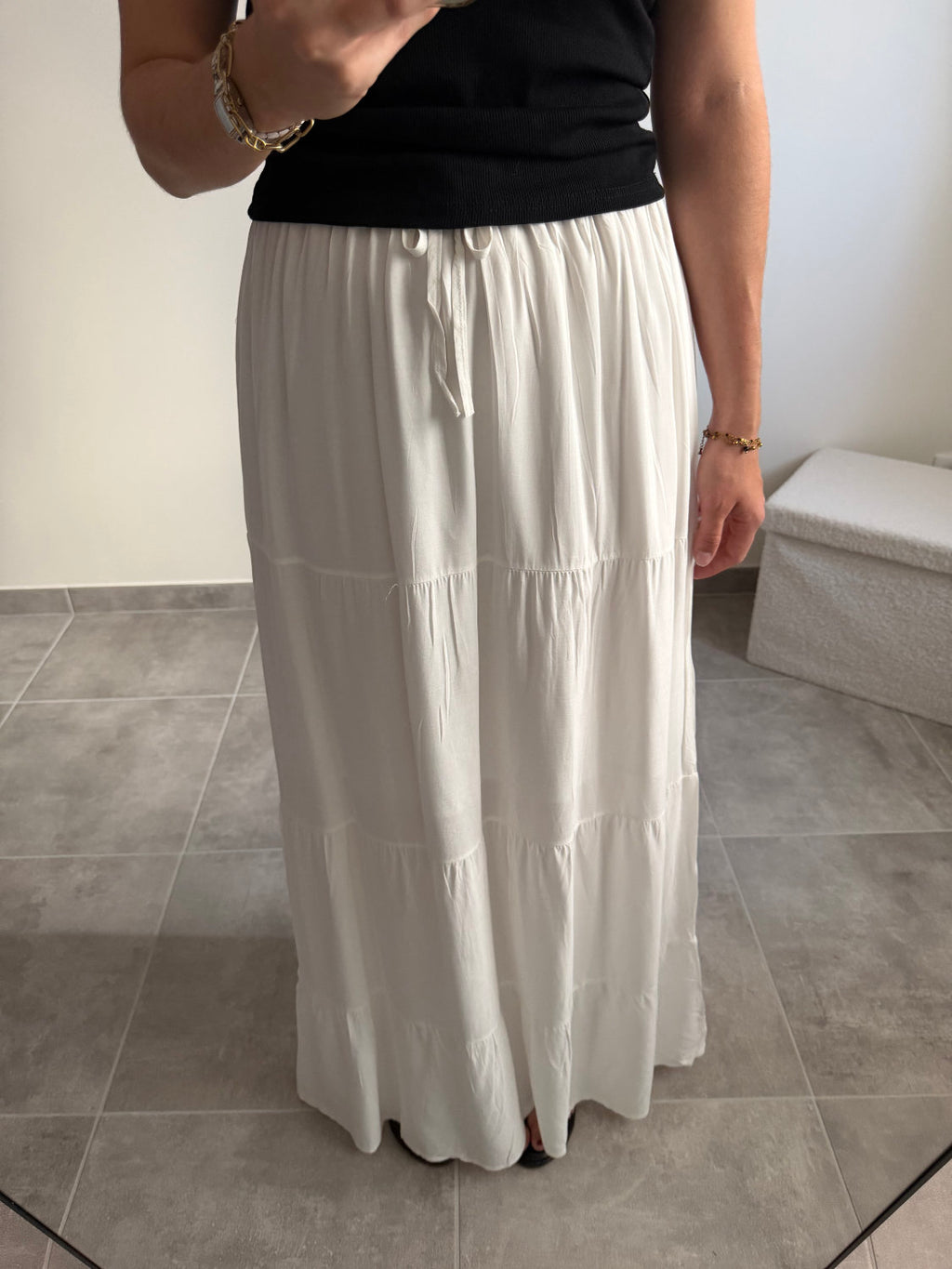 Jupe longue 100% coton