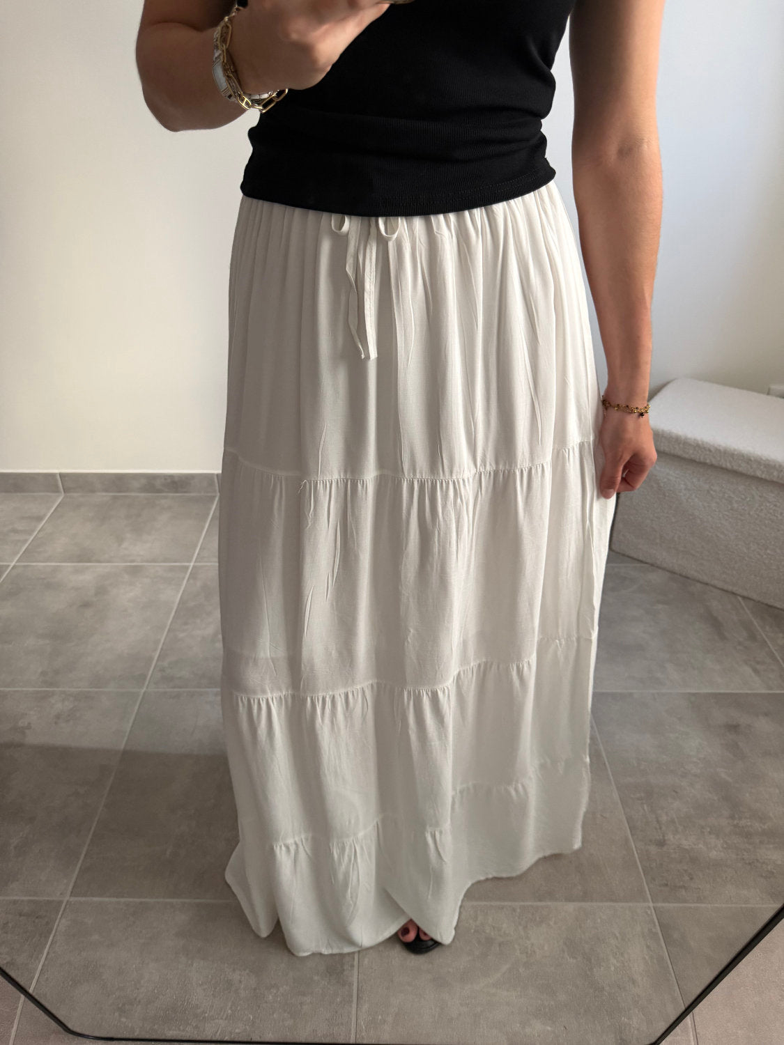 Jupe longue 100% coton