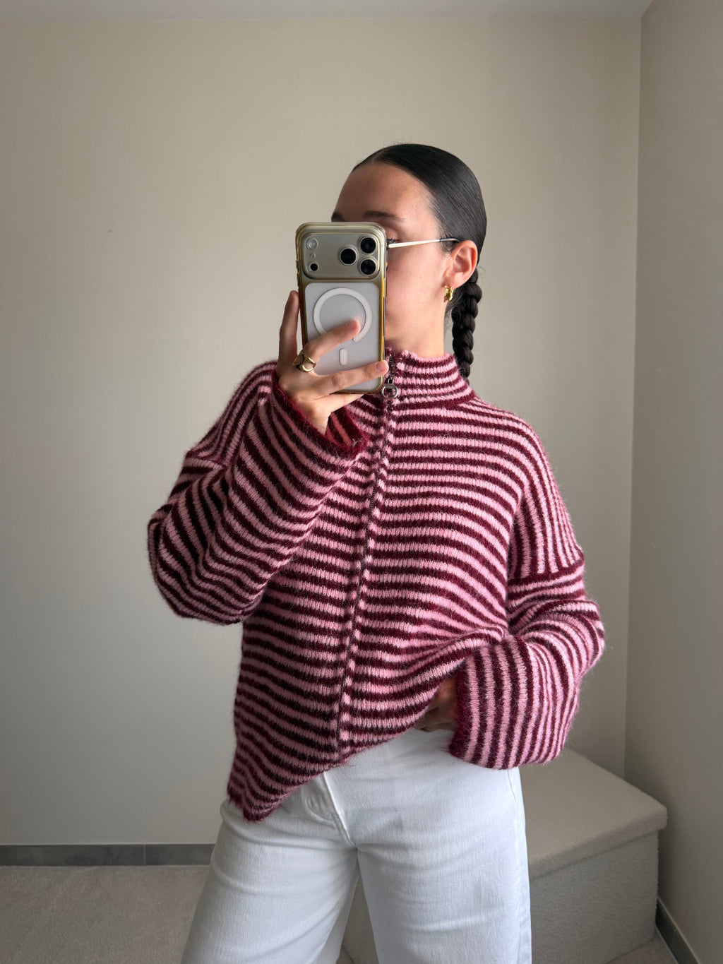 Gilet Aurélie à rayures