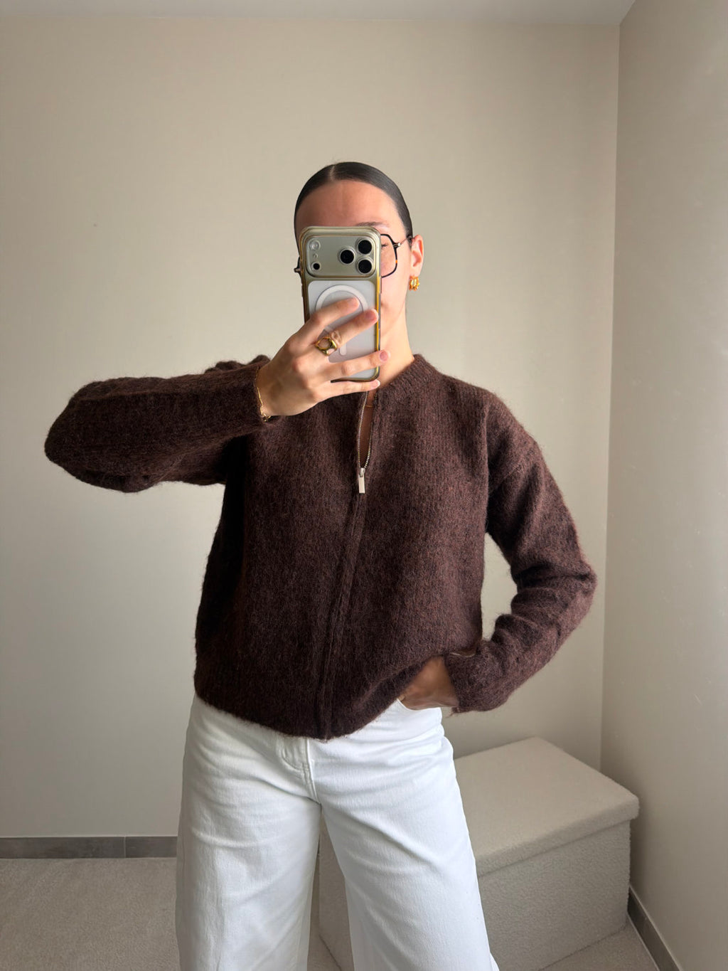 Gilet Sophie marron
