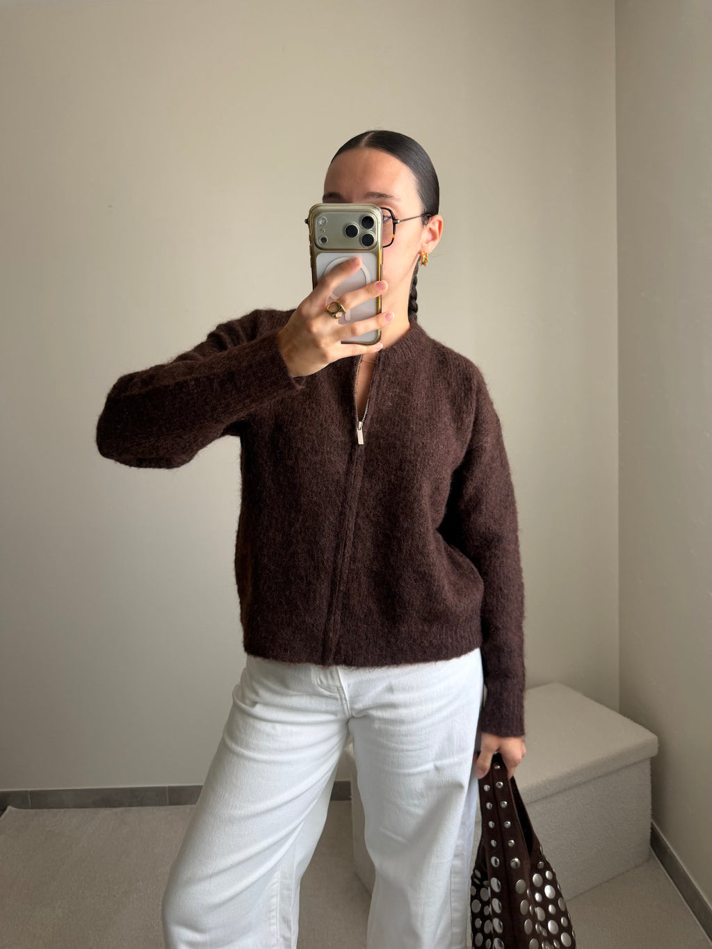 Gilet Sophie marron