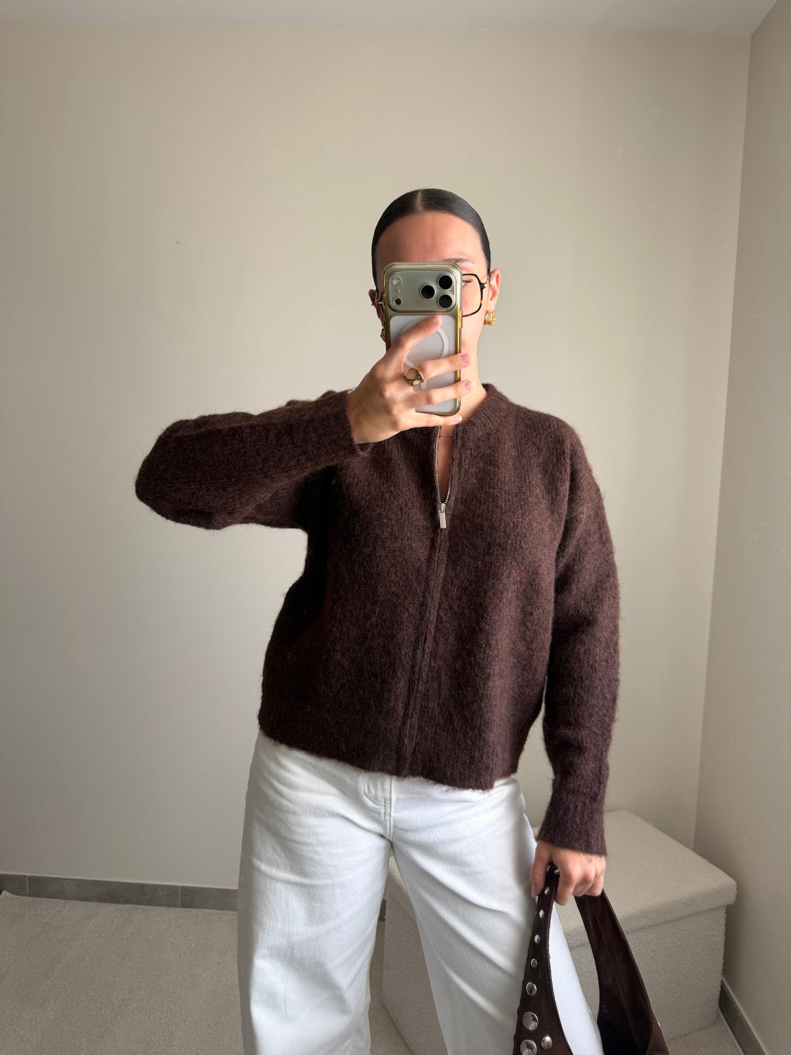 Gilet Sophie marron