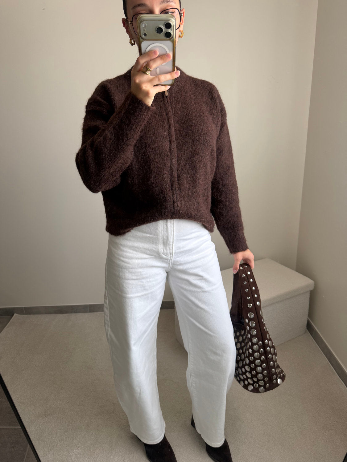 Gilet Sophie marron