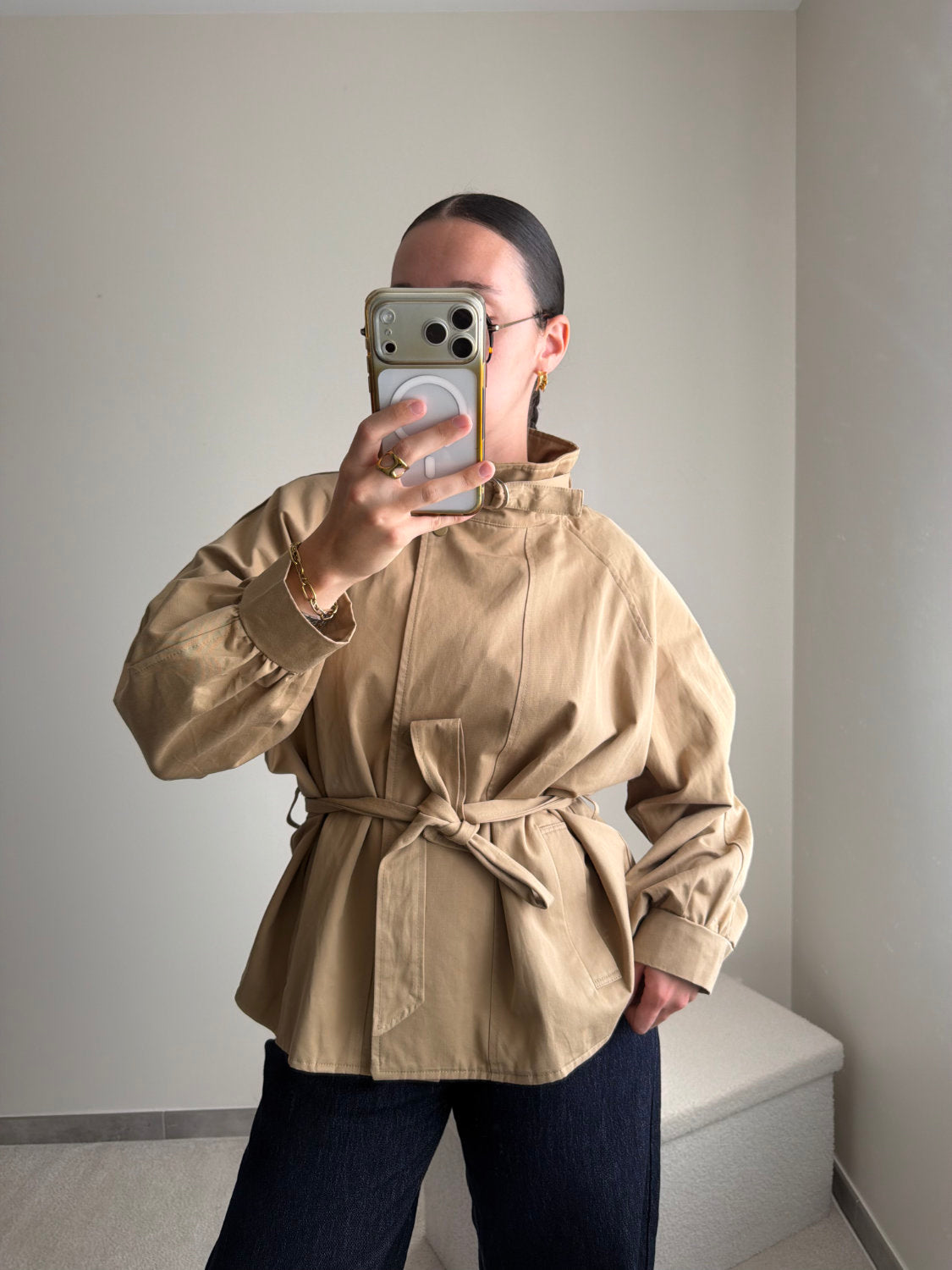 Trench Romy col montant