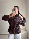 Veste bomber bordeaux Julie