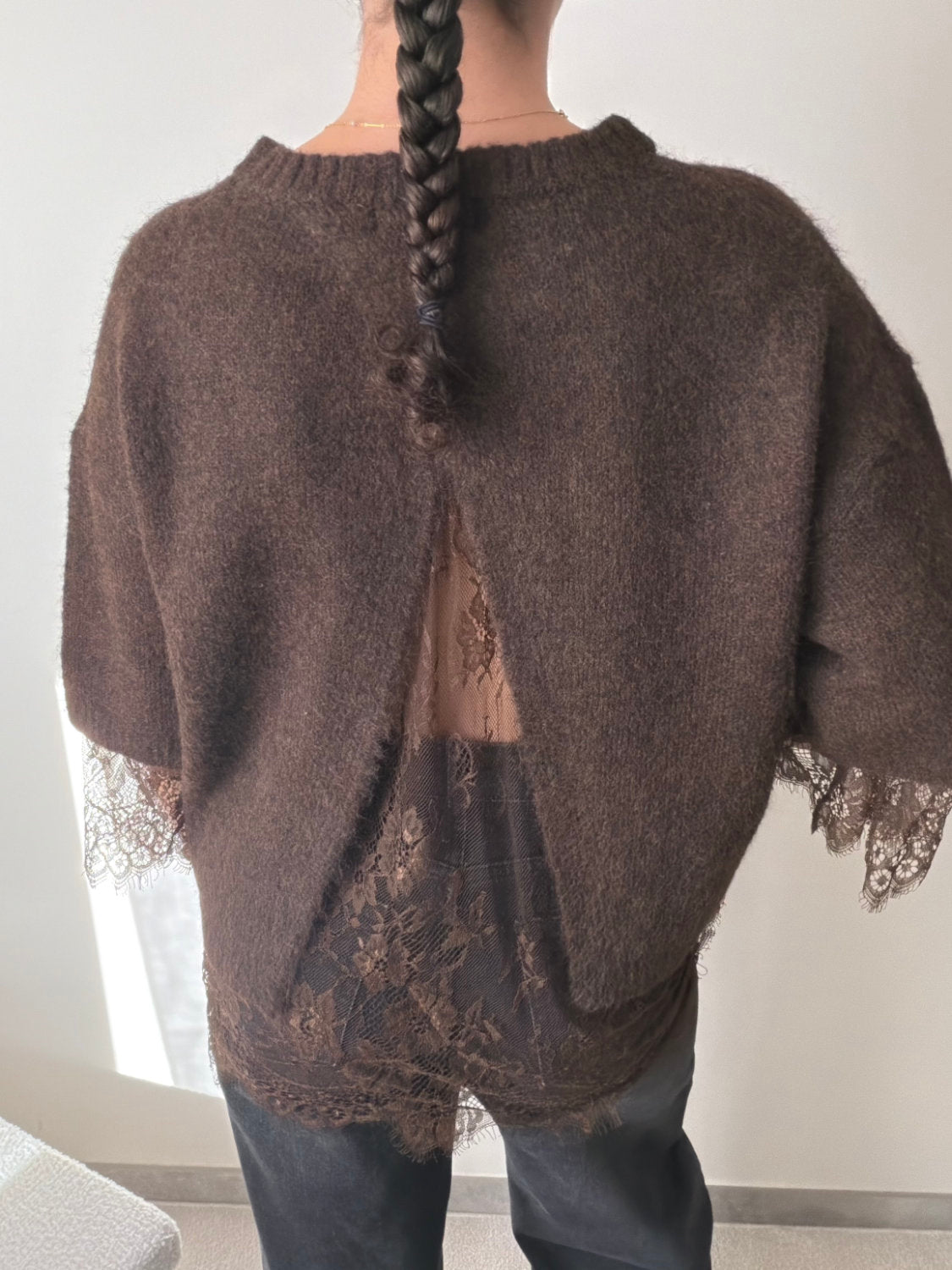 Pull avec dentelle Eva
