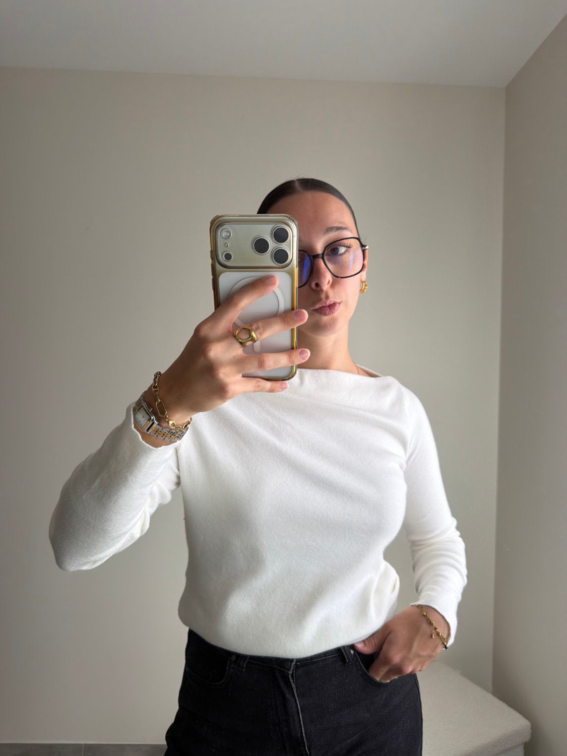 Pull Sarah col bateau